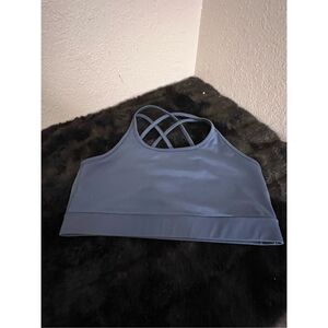 Threads 4 thought blue strappy yoga sports bra M